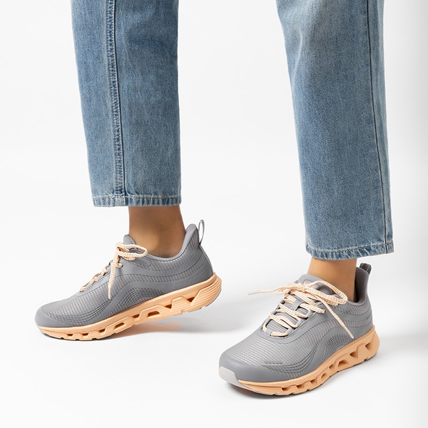 [MovePlush] Women's Lightweight Athletic Sneakers - GREY - 6